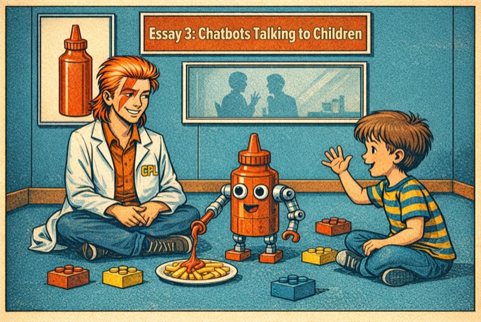Essay 3 cover: Chatbots talking to children