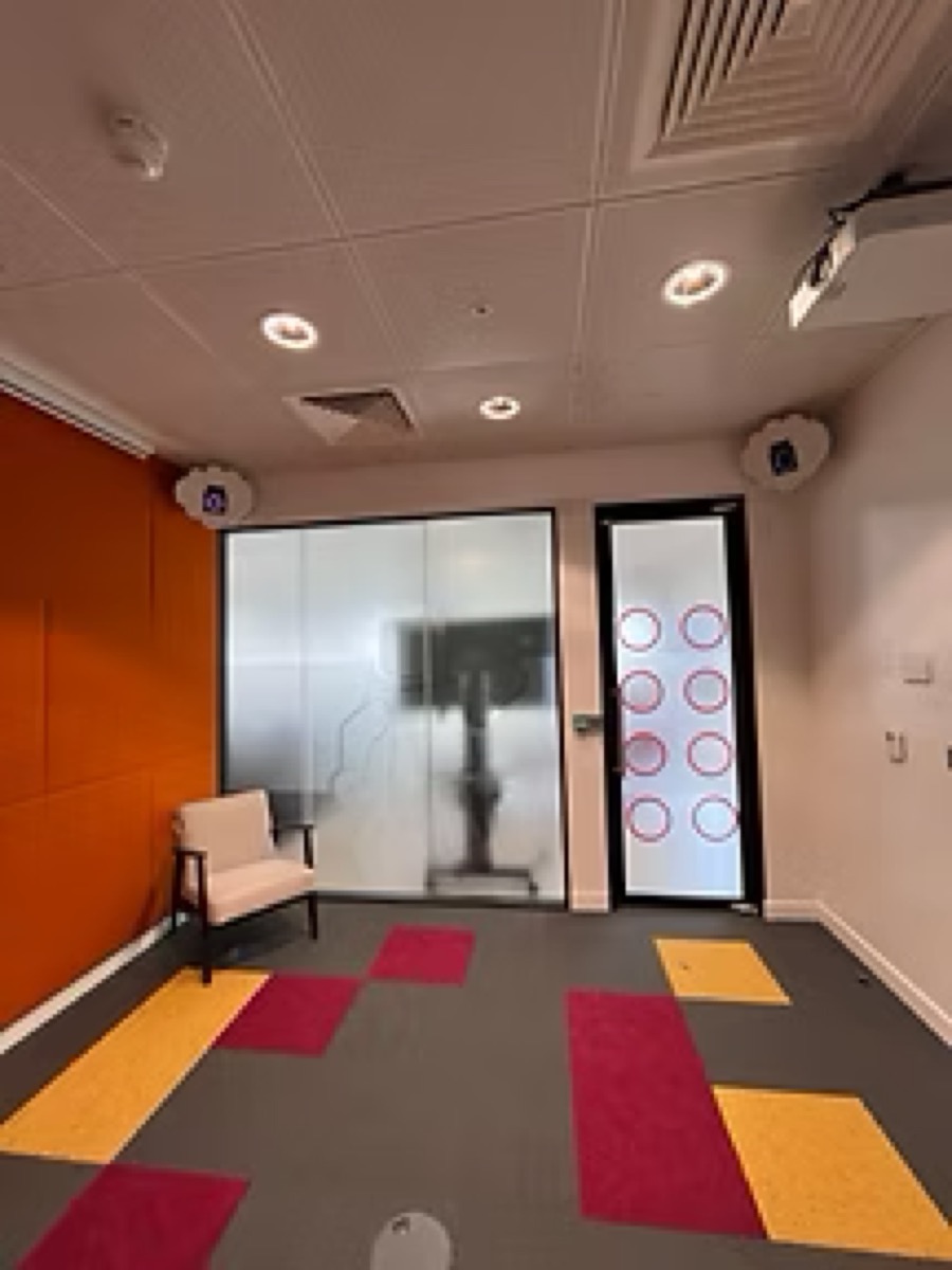 The Focus Room floor and camera rig